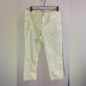 LOFT WOMENS CAPRI PANTS YELLOW